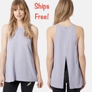 Topshop 'Milo' Split Back Sleeveless Tank Top S